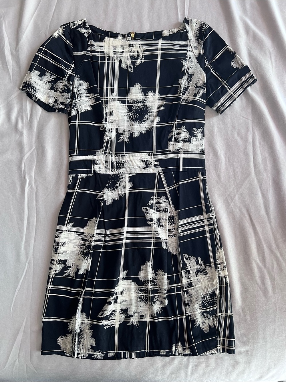 French Connection Wilderness Check Short-Sleeve Dress.